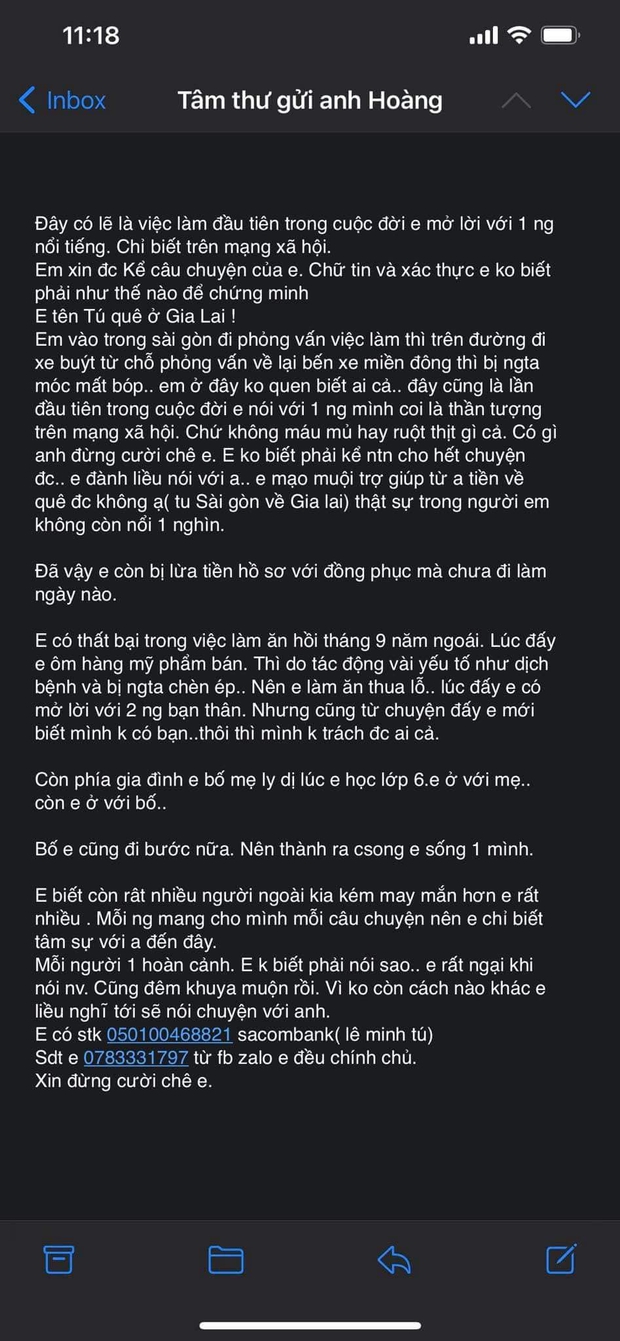 Cảnh báo lừa đảo: Gửi email xin tiền giống y hệt nhau đến loạt nghệ sĩ và KOLs Việt, Đức Phúc tưởng là fan nên đã trở thành nạn nhân - Ảnh 2. Cảnh báo lừa đảo: Gửi email xin tiền giống y hệt nhau đến loạt nghệ sĩ và KOLs Việt, Đức Phúc tưởng là fan nên đã trở thành nạn nhân - Ảnh 2.