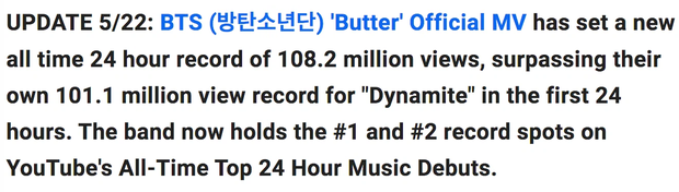Không may mắn như Dynamite, Butter lại bị YouTube trừ view 24h có làm BTS mất kỷ lục? - Ảnh 2.