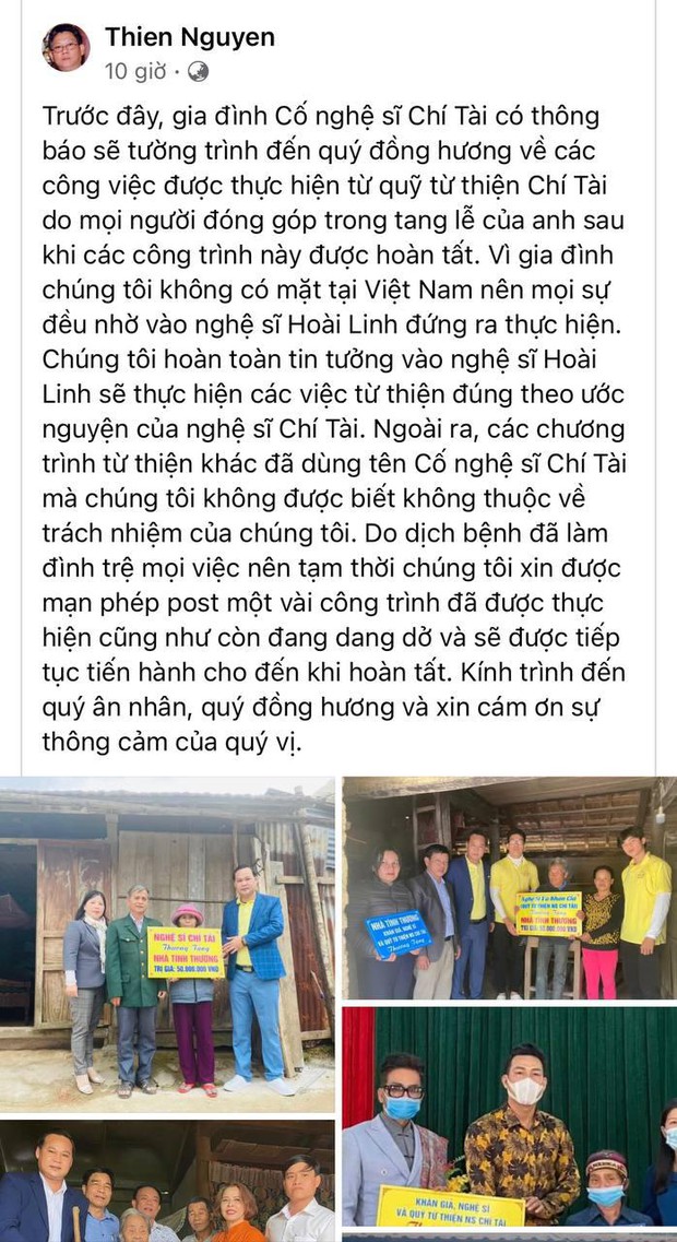 Anh trai cố NS Chí Tài lên tiếng bày tỏ thái độ với NS Hoài Linh giữa lùm xùm làm từ thiện 13 tỷ đồng - Ảnh 2.