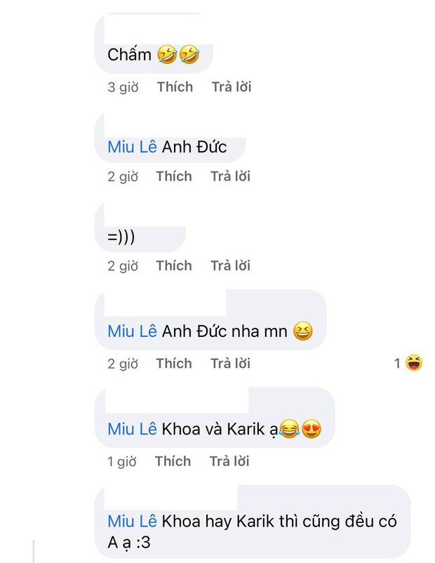 Miu Lê bảo thầm thương trộm nhớ một anh tên có chữ A, chắc là Karik chứ ai nữa! - Ảnh 5. Miu Lê bảo thầm thương trộm nhớ một anh tên có chữ A, chắc là Karik chứ ai nữa! - Ảnh 5.