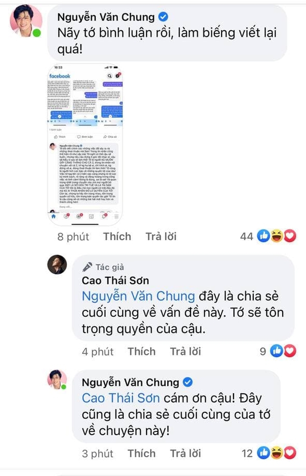 Cao Thái Sơn gửi tâm thư đến Nguyễn Văn Chung: Cậu đã sai quá sai! Cậu chính là người tiếp tay cho mọi thứ bùng cháy hơn - Ảnh 5. Cao Thái Sơn gửi tâm thư đến Nguyễn Văn Chung: Cậu đã sai quá sai! Cậu chính là người tiếp tay cho mọi thứ bùng cháy hơn - Ảnh 5.
