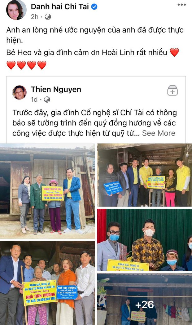 Vợ cố NS Chí Tài bất ngờ gọi tên NS Hoài Linh trước lùm xùm từ thiện kèm theo lời nhắn gửi xúc động tới người chồng quá cố - Ảnh 2. Vợ cố NS Chí Tài bất ngờ gọi tên NS Hoài Linh trước lùm xùm từ thiện kèm theo lời nhắn gửi xúc động tới người chồng quá cố - Ảnh 2.