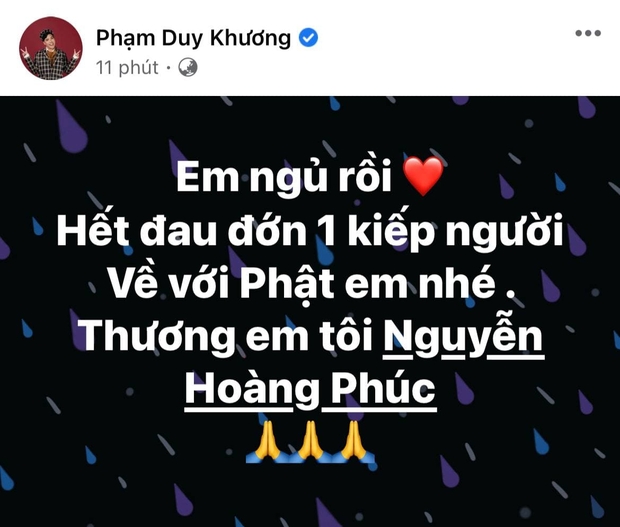 Nam Thư, Huỳnh Lập... đau xót khi hay tin Hoàng Phúc (Cười Xuyên Việt) qua đời vì bệnh hiểm nghèo - Ảnh 3.