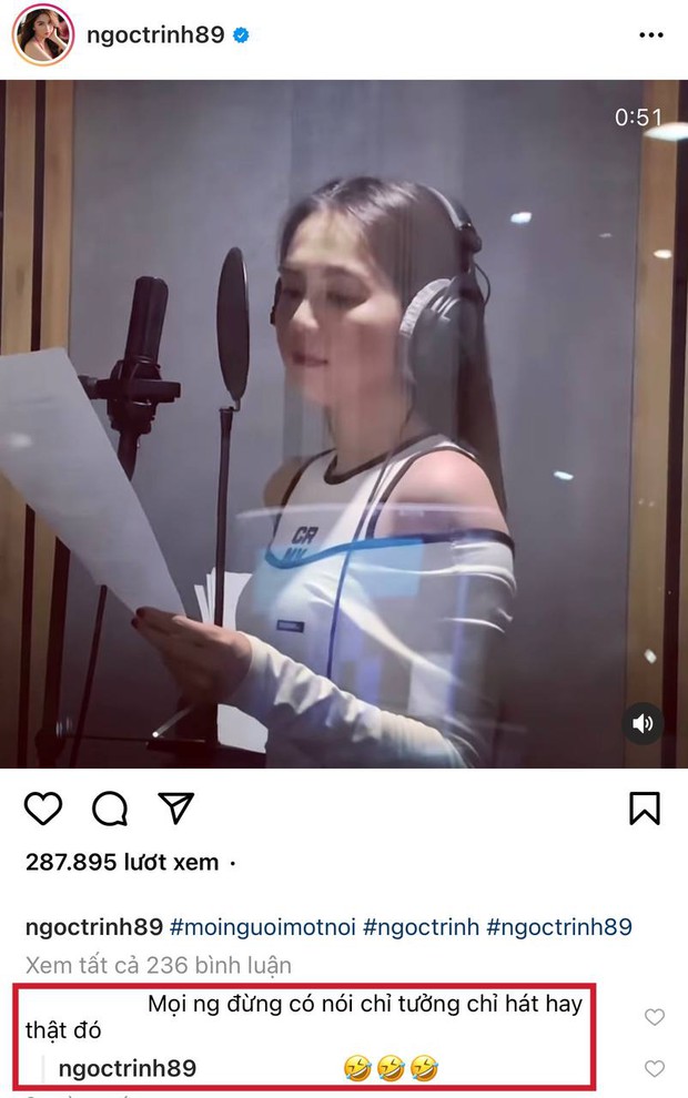 Ngọc Trinh khoe giọng hát trong phòng thu nhưng bị netizen cà khịa, phản ứng của chính chủ gây chú ý - Ảnh 4. Ngọc Trinh khoe giọng hát trong phòng thu nhưng bị netizen cà khịa, phản ứng của chính chủ gây chú ý - Ảnh 4.