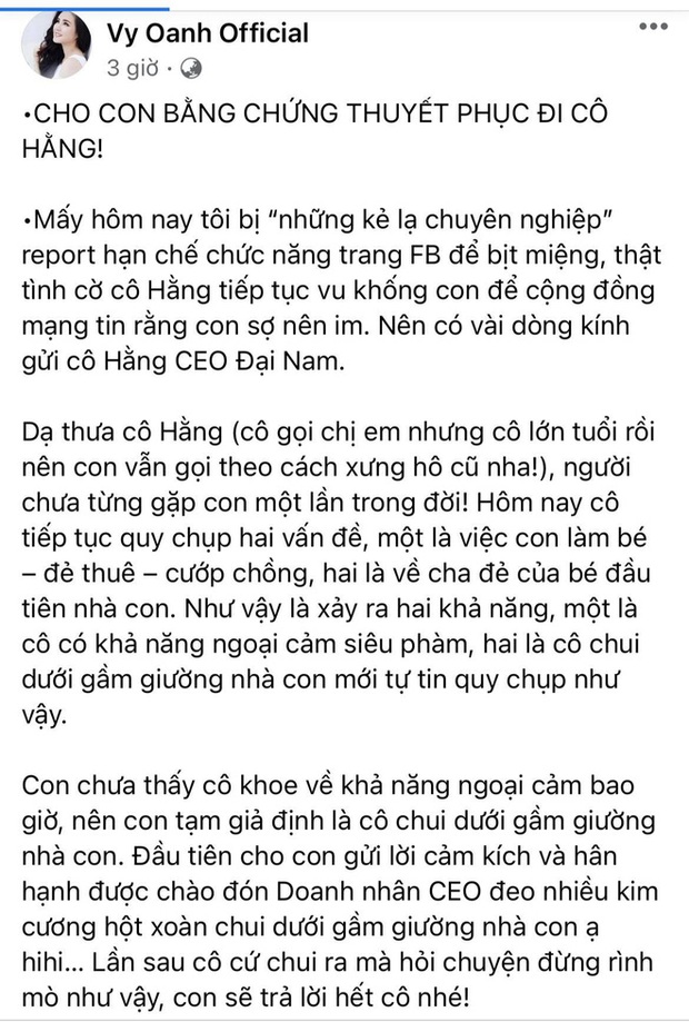 3 lần 7 lượt đáp trả bà Phương Hằng, Vy Oanh tiết lộ tinh thần sa sút khi liên tục bị tố trong lúc mang thai gần sinh - Ảnh 3. 3 lần 7 lượt đáp trả bà Phương Hằng, Vy Oanh tiết lộ tinh thần sa sút khi liên tục bị tố trong lúc mang thai gần sinh - Ảnh 3.