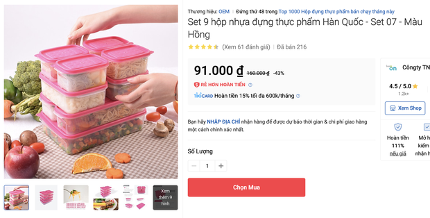 Nhiều loại màng bọc, hộp bảo quản thực phẩm đang sale siêu rẻ, chị em không mua thì phí lắm - Ảnh 13. Nhiều loại màng bọc, hộp bảo quản thực phẩm đang sale siêu rẻ, chị em không mua thì phí lắm - Ảnh 13.