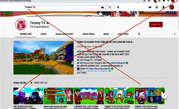 TP.HCM: Phạt kênh Timmy TV 15 triệu đồng vì đăng tải nhiều nội dung độc hại với trẻ em - Ảnh 1.
