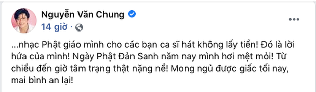 Giữa lúc Cao Thái Sơn trách bị gài bẫy, Nguyễn Văn Chung tung tin nhắn cho ca sĩ hát free và thổ lộ tâm trạng nặng nề - Ảnh 3. Giữa lúc Cao Thái Sơn trách bị gài bẫy, Nguyễn Văn Chung tung tin nhắn cho ca sĩ hát free và thổ lộ tâm trạng nặng nề - Ảnh 3.