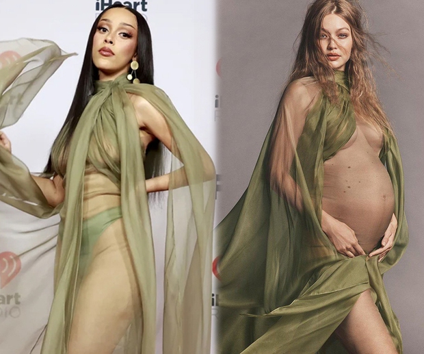 Doja Cat - Gigi Hadid đụng đầm xuyên thấu: Cùng thả rông như nhau nhưng ai sang trọng hơn? - Ảnh 7. Doja Cat - Gigi Hadid đụng đầm xuyên thấu: Cùng thả rông như nhau nhưng ai sang trọng hơn? - Ảnh 7.