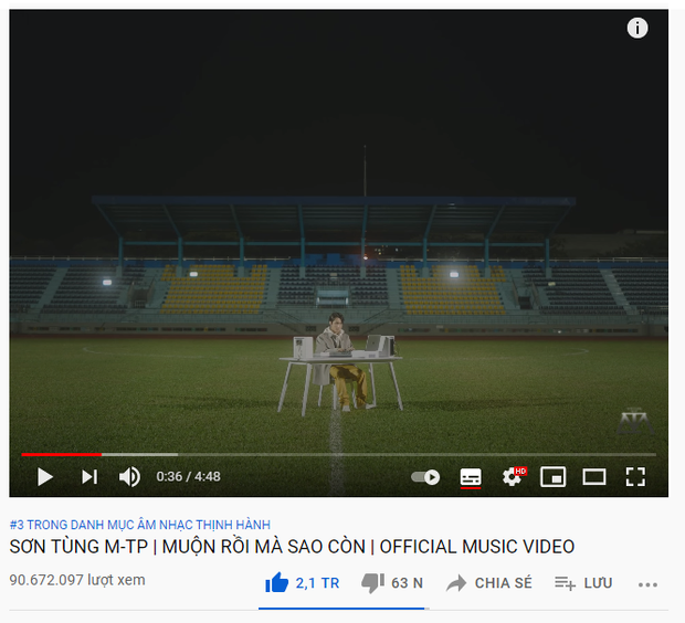 Fan bất ngờ, ngỡ ngàng, ngơ ngác khi kênh của Sơn Tùng M-TP âm thầm cán mốc 2 tỉ view từ khi nào, lại chuẩn bị có nút kim cương đến nơi! - Ảnh 4. Fan bất ngờ, ngỡ ngàng, ngơ ngác khi kênh của Sơn Tùng M-TP âm thầm cán mốc 2 tỉ view từ khi nào, lại chuẩn bị có nút kim cương đến nơi! - Ảnh 4.
