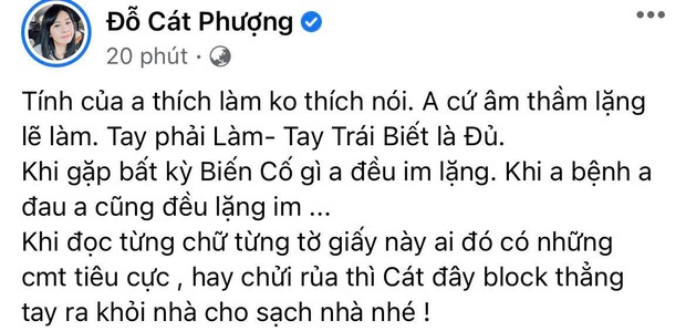 Lùm xùm chưa dứt, bài đăng bảo vệ NS Hoài Linh của Cát Phượng bỗng bay màu khó hiểu - Ảnh 3.