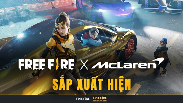 Free Fire lại chơi lớn, lần này là bắt tay hợp tác với hãng siêu xe đình đám thế giới McLaren Racing - Ảnh 1.