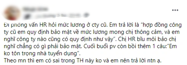 Phỏng vấn: Mức lương ở công ty cũ, cô gái nói 1 câu liền bị đánh trượt luôn - Ảnh 1.