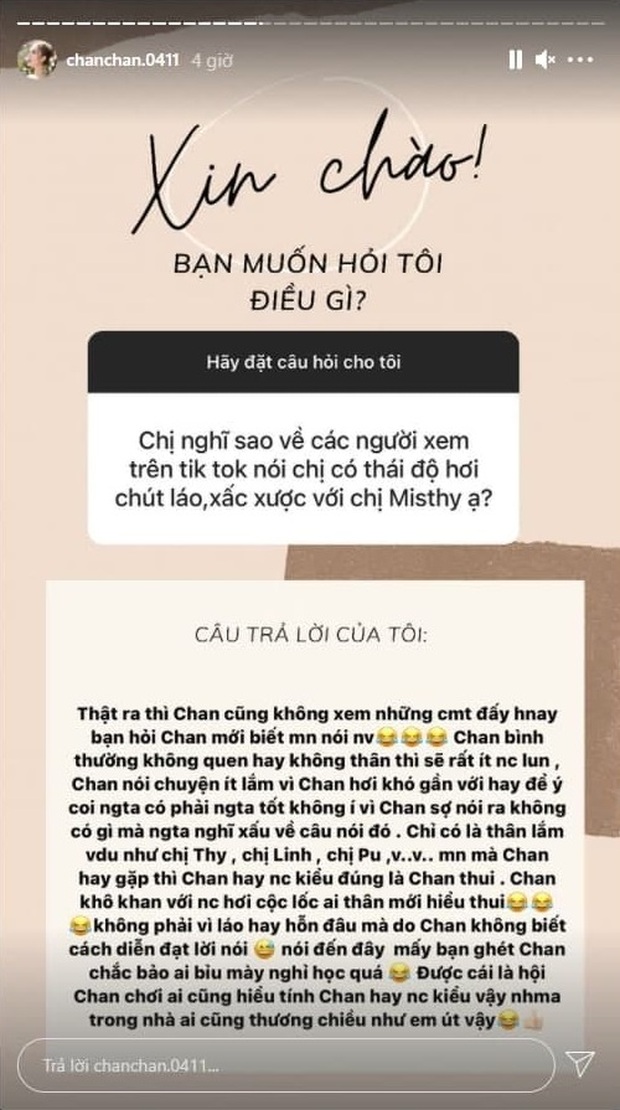 Xoài Non phản bác khi bị chê xấc xược với MisThy, tự nhận khô khan và nói chuyện cộc lốc - Ảnh 2.