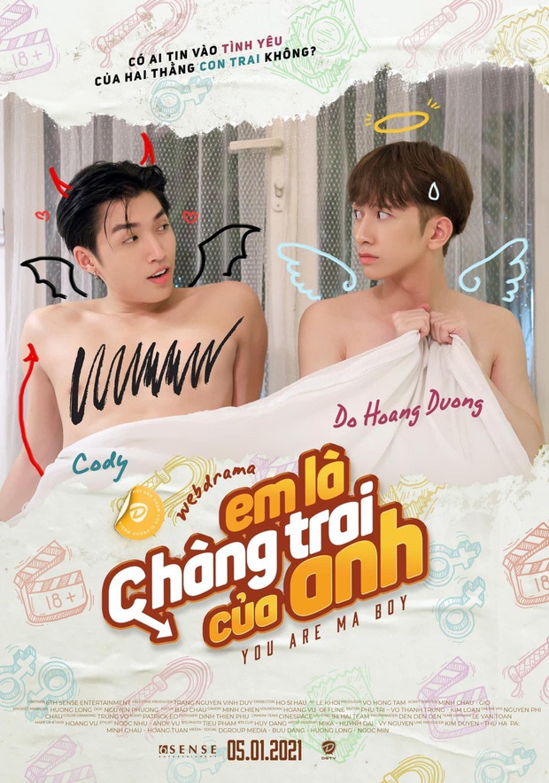 Fan đồng loạt tố Cody (UNI5) xé couple đam mỹ với Đỗ Hoàng Dương, còn âm thầm xóa mọi bài đăng về phim? - Ảnh 4.