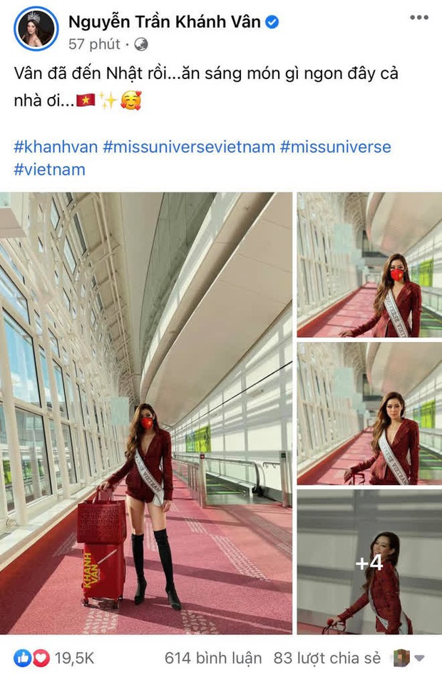 Dàn sao Việt hướng về Khánh Vân, nàng hậu đã chuyển 3 outfit và cập nhật hành trình đến Mỹ dự Miss Universe 2020 - Ảnh 2. Dàn sao Việt hướng về Khánh Vân, nàng hậu đã chuyển 3 outfit và cập nhật hành trình đến Mỹ dự Miss Universe 2020 - Ảnh 2.