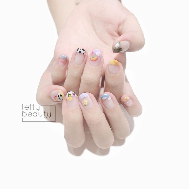 9 mẫu nail mùa hè xinh nhất ở các tiệm lúc này, các nàng chắc chắn chấm được bộ ưng ý - Ảnh 9. 9 mẫu nail mùa hè xinh nhất ở các tiệm lúc này, các nàng chắc chắn chấm được bộ ưng ý - Ảnh 9.