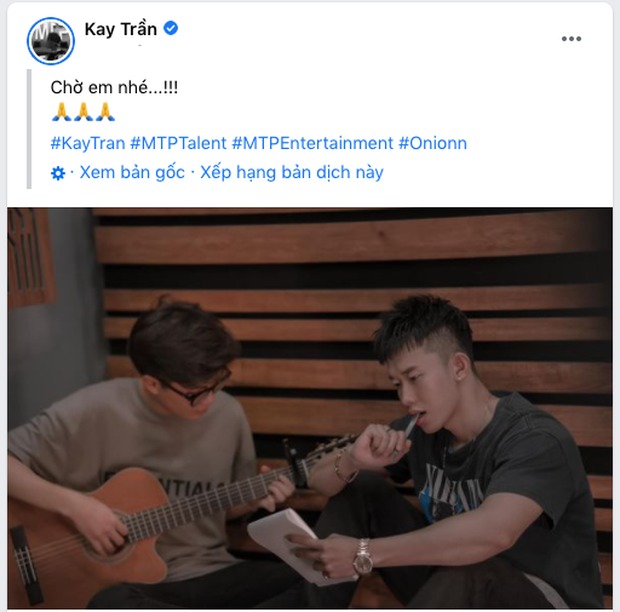 Sau gần 1 năm trở thành gà của Sơn Tùng M-TP, Kay Trần cuối cùng cũng được trở lại rồi? - Ảnh 1. Sau gần 1 năm trở thành gà của Sơn Tùng M-TP, Kay Trần cuối cùng cũng được trở lại rồi? - Ảnh 1.