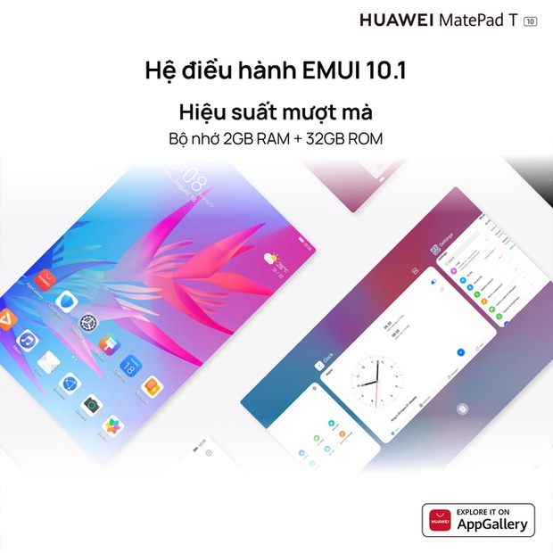 Huawei ra mắt máy tính bảng MatePad T 10 tại VN: Màn hình 9.7 inch, chip Kirin 710A, pin 5100mAh, giá 3.99 triệu đồng - Ảnh 4.