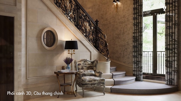 Thái Công tiếp tục vướng tranh cãi: Thiết kế biệt thự cồng kềnh đi mỏi chân, phòng tắm treo tận 8 đèn tường - Ảnh 4.