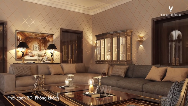 Thái Công tiếp tục vướng tranh cãi: Thiết kế biệt thự cồng kềnh đi mỏi chân, phòng tắm treo tận 8 đèn tường - Ảnh 2.