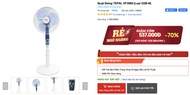 Nhiều quạt đứng chất lượng đang sale 70%: Chỉ từ 149k, tranh thủ sắm ngay để giải nhiệt ngày nóng - Ảnh 7. Nhiều quạt đứng chất lượng đang sale 70%: Chỉ từ 149k, tranh thủ sắm ngay để giải nhiệt ngày nóng - Ảnh 7.