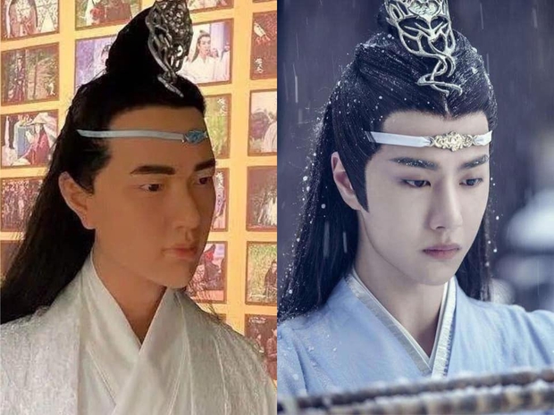 Fan khóc thét với tượng sáp Lam Vong Cơ (Vương Nhất Bác) như ông chú trung niên, nhìn còn hao hao Dạ Hoa nữa cơ! - Ảnh 1. Fan khóc thét với tượng sáp Lam Vong Cơ (Vương Nhất Bác) như ông chú trung niên, nhìn còn hao hao Dạ Hoa nữa cơ! - Ảnh 1.
