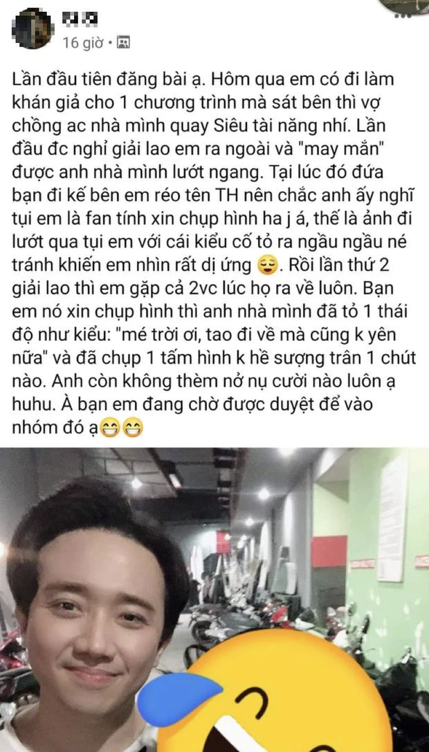 Trấn Thành bị fan cho lên thớt tố chảnh choẹ và sượng trân khi chụp ảnh kỷ niệm, nhưng có đáng bị chỉ trích? - Ảnh 3. Trấn Thành bị fan cho lên thớt tố chảnh choẹ và sượng trân khi chụp ảnh kỷ niệm, nhưng có đáng bị chỉ trích? - Ảnh 3.