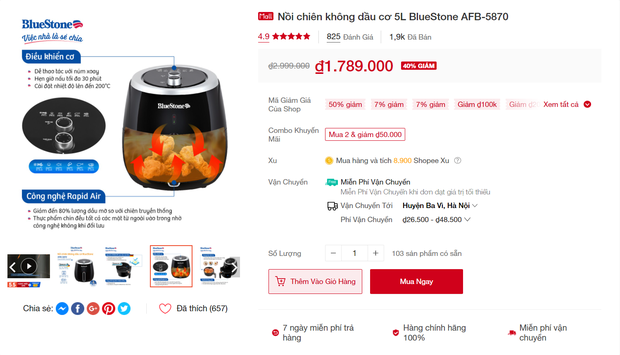Loạt đồ gia dụng đang được giảm giá kịch sàn trên Shopee trong ngày hội siêu sale 5/5, chị em chốt ngay kẻo lỡ! - Ảnh 1. Loạt đồ gia dụng đang được giảm giá kịch sàn trên Shopee trong ngày hội siêu sale 5/5, chị em chốt ngay kẻo lỡ! - Ảnh 1.