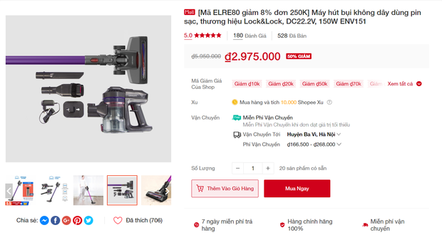 Loạt đồ gia dụng đang được giảm giá kịch sàn trên Shopee trong ngày hội siêu sale 5/5, chị em chốt ngay kẻo lỡ! - Ảnh 5. Loạt đồ gia dụng đang được giảm giá kịch sàn trên Shopee trong ngày hội siêu sale 5/5, chị em chốt ngay kẻo lỡ! - Ảnh 5.