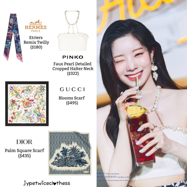 Stylist của TWICE cắt nát khăn Hermès nghìn đô để chế đồ cho idol, kết quả ra sao? - Ảnh 12. Stylist của TWICE cắt nát khăn Hermès nghìn đô để chế đồ cho idol, kết quả ra sao? - Ảnh 12.