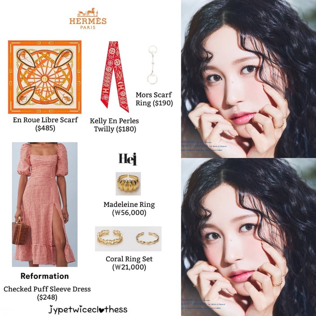 Stylist của TWICE cắt nát khăn Hermès nghìn đô để chế đồ cho idol, kết quả ra sao? - Ảnh 10. Stylist của TWICE cắt nát khăn Hermès nghìn đô để chế đồ cho idol, kết quả ra sao? - Ảnh 10.
