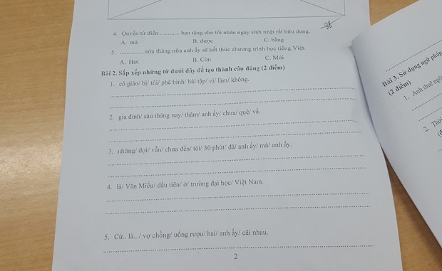 Bài thi năng lực tiếng Việt ở Nhật đọc mà sang chấn vì toàn ngữ pháp khó, đến người Việt cũng xin bó tay - Ảnh 2. Bài thi năng lực tiếng Việt ở Nhật đọc mà sang chấn vì toàn ngữ pháp khó, đến người Việt cũng xin bó tay - Ảnh 2.