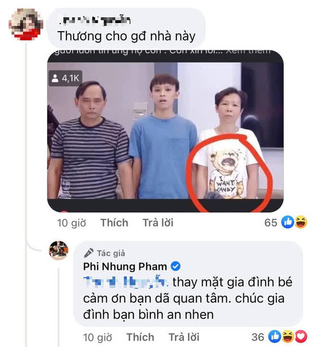 Phản ứng gây chú ý của Phi Nhung khi bị “spam” ảnh gia đình Hồ Văn Cường và nhấn mạnh chi tiết “cầu cứu” trên áo người mẹ - Ảnh 2.