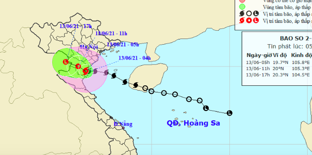 Bão số 2 giật cấp 10 đổ bộ đất liền từ Thái Bình đến Nghệ An, gây mưa dông gió giật cho khu vực Bắc Bộ - Ảnh 1.
