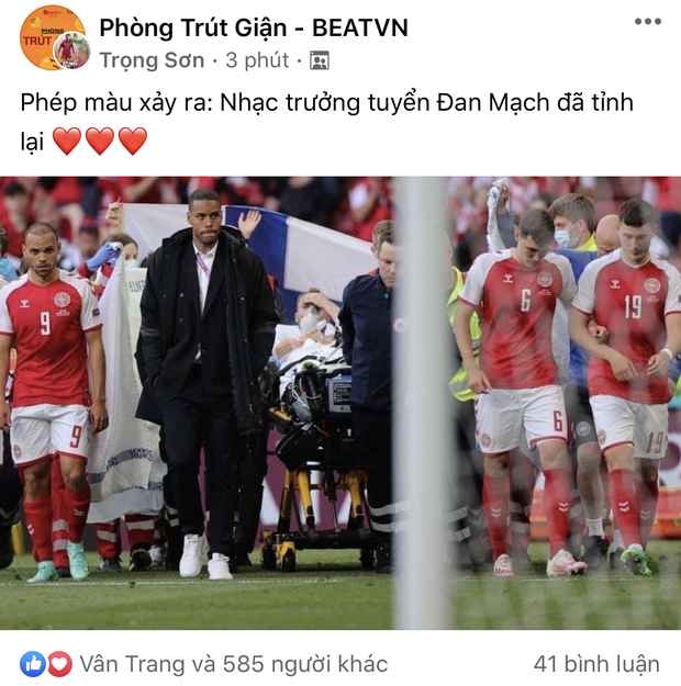 Dân mạng Việt đi từ bàng hoàng đến vỡ oà khi chứng kiến cầu thủ số 1 Đan Mạch đột quỵ ngay trên sân đấu Euro - Ảnh 1.