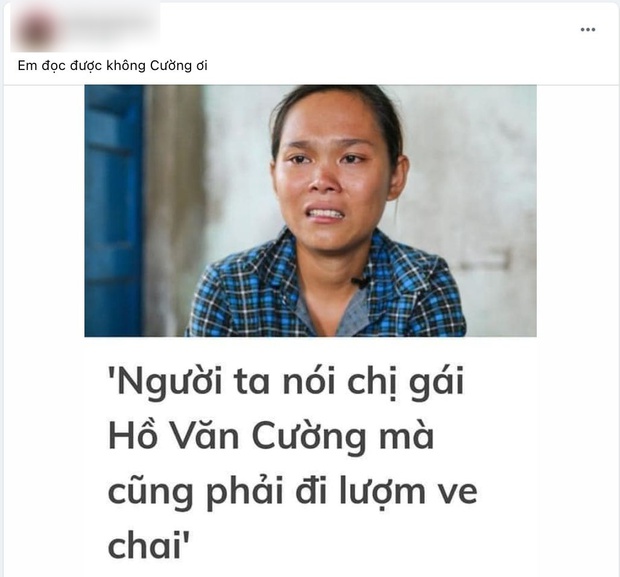 Netizen xót xa trước hoàn cảnh khó khăn của chị gái Hồ Văn Cường ở Tiền Giang, phải mưu sinh bằng nghề lượm ve chai - Ảnh 2.