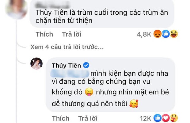 Bị gọi là trùm ăn chặn tiền từ thiện, Thuỷ Tiên bất ngờ tuyên bố nắm bằng chứng khởi kiện nhưng lại tha vì lý do gây sốt - Ảnh 2.