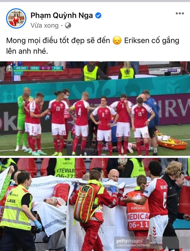 Diệu Nhi bật khóc, Trịnh Thăng Bình và dàn sao Việt cầu nguyện cho cầu thủ Erikse tuyển Đan Mạch đột quỵ trên sân đấu Euro - Ảnh 11.