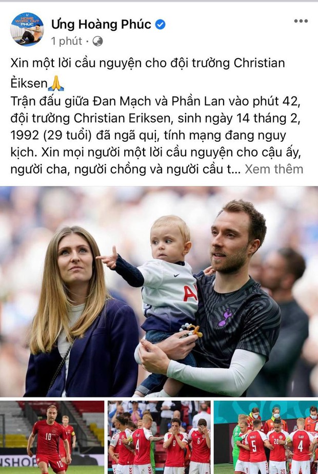 Diệu Nhi bật khóc, Trịnh Thăng Bình và dàn sao Việt cầu nguyện cho cầu thủ Erikse tuyển Đan Mạch đột quỵ trên sân đấu Euro - Ảnh 12.