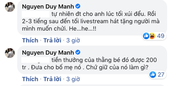 Duy Mạnh tiếp tục khẳng định bị Phi Nhung gài, ẩn ý bố mẹ Hồ Văn Cường bị dẫn dắt - Ảnh 4. Duy Mạnh tiếp tục khẳng định bị Phi Nhung gài, ẩn ý bố mẹ Hồ Văn Cường bị dẫn dắt - Ảnh 4.