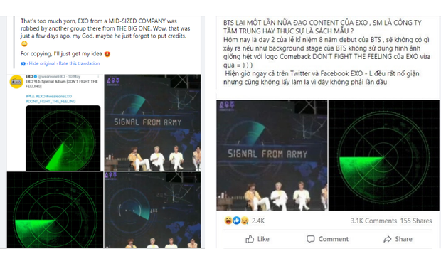 BTS bị tố đạo nhái trắng trợn EXO tại fanmeeting, ARMY tung bằng chứng khiến dân tình vội quay xe - Ảnh 8.