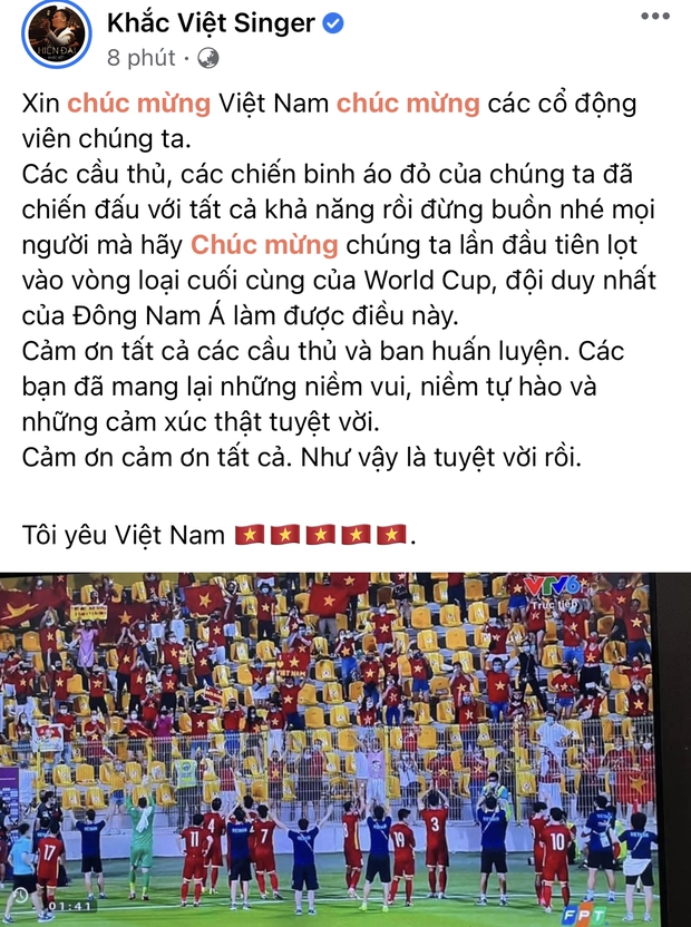 2h sáng dàn sao Việt vẫn xem đến phút cuối, vỡ oà vì kết quả của tuyển Việt Nam: Chúng ta thua 1 trận đấu nhưng làm nên lịch sử! - Ảnh 5.