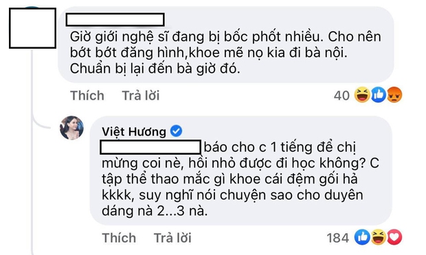 Bị nhắc nhở cẩn thận nếu không muốn dính biến bóc phốt, Việt Hương có màn đáp trả khiến antifan câm nín - Ảnh 3.