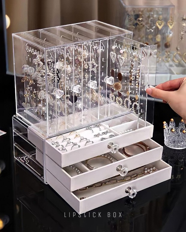 Nhiều hộp đựng trang sức xịn mịn giá rất “iu”, chị em tội gì không mua để decor góc làm đẹp - Ảnh 13.