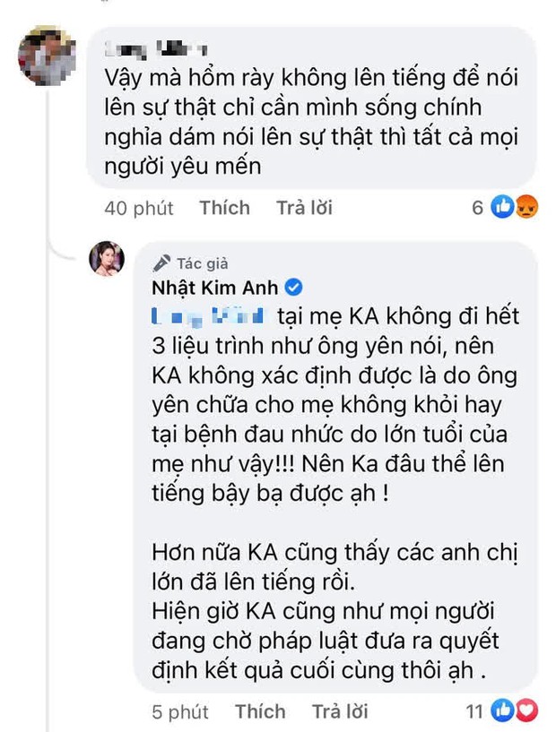 Bị chỉ trích không dám công khai nói sự thật về ông Võ Hoàng Yên, Nhật Kim Anh đính chính ra sao? - Ảnh 2.