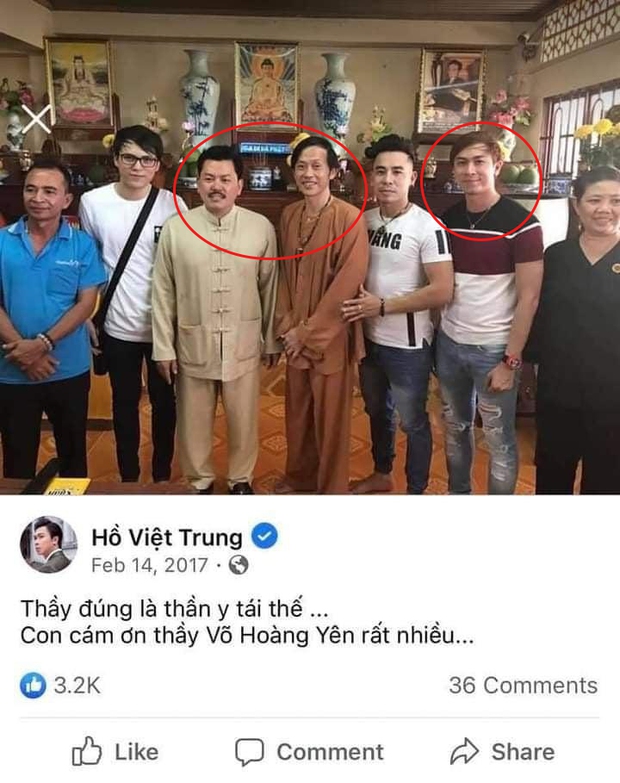 Thêm một nam ca sĩ cười tươi rói bên NS Hoài Linh, còn tâng bốc gọi Võ Hoàng Yên là thần y tái thế? - Ảnh 2. Thêm một nam ca sĩ cười tươi rói bên NS Hoài Linh, còn tâng bốc gọi Võ Hoàng Yên là thần y tái thế? - Ảnh 2.