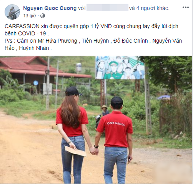 Vợ chồng Cường Đô La - Đàm Thu Trang thay mặt công ty ủng hộ 500 triệu đồng cho Quỹ vaccine phòng Covid-19 - Ảnh 3.