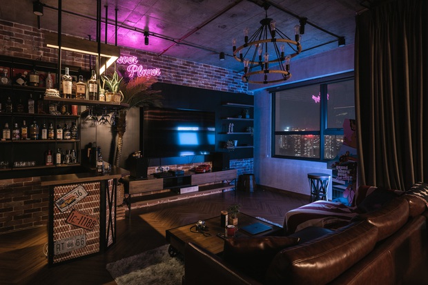 Chàng trai bỏ 800 triệu thiết kế căn hộ đậm chất dân chơi, đầu tư cả quầy bar để chill tại nhà mùa dịch - Ảnh 7.