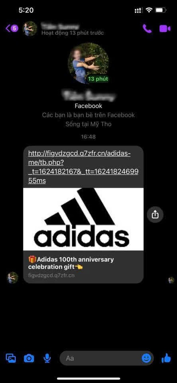 Cảnh báo: Xuất hiện đường link giả mạo Adidas để lừa đảo trên Facebook, nhiều người sập bẫy chỉ vì phần quà rất giá trị - Ảnh 3.